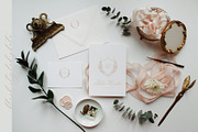 Blush Invitation Styled Photo, a Photo by BlueHarborPaperie (Thumbnail 1 of 3)