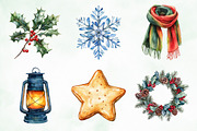 Christmas Winter Clipart Bundle, an Illustration by Creative Art (Thumbnail 5 of 9)