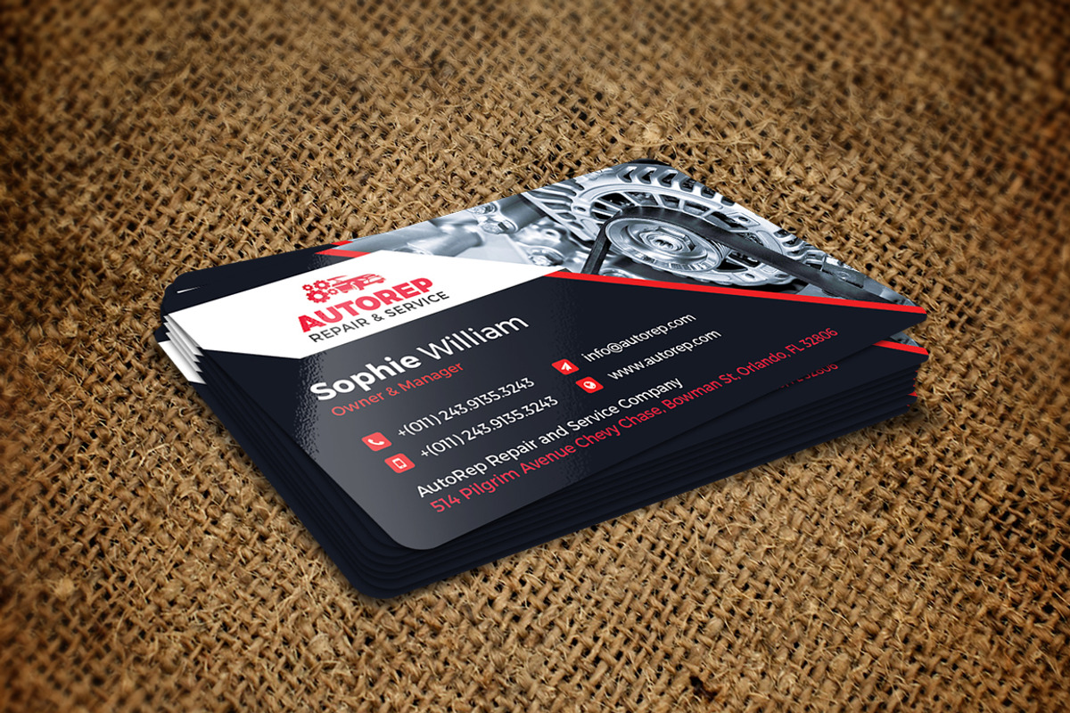 Auto Repair Business Card Template, a Business Card Template by GraphicsEgg (Photo 3 of 3)