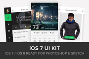 iOS 7 UI Kit, a Templates & Theme by UI8 (Thumbnail 1 of 2)