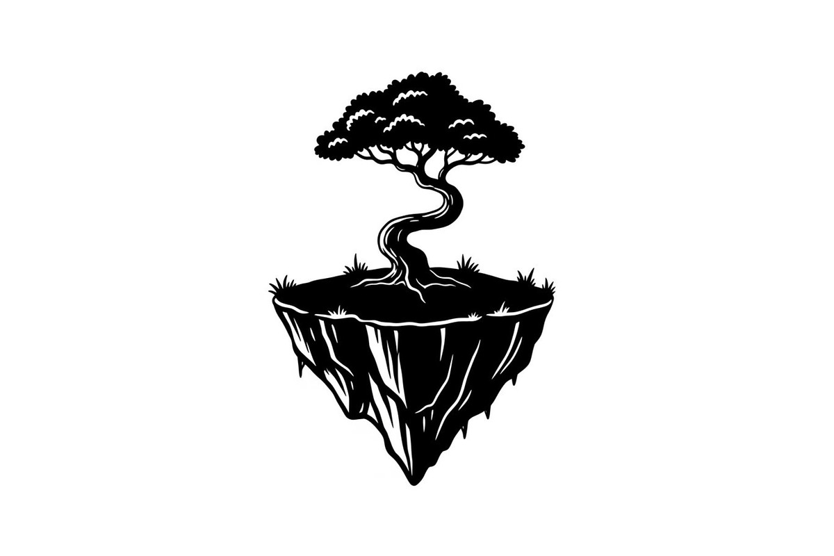 50 Floating Island Bonsai Vector Bun, an Illustration by Designs_River (Photo 35 of 51)