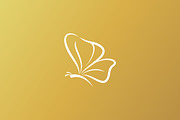 Abstract Butterfly Logo Linear Gold, a Branding & Logo Template by Signatoro (Thumbnail 3 of 4)