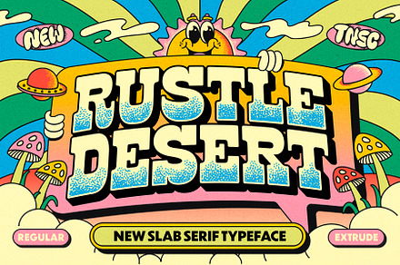 Rustle Desert, a Slab Serif Font by The Native Saint Club