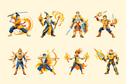 Cyber Gaming Characters Set, a Solid Icon by Vectors Market (Thumbnail 5 of 9)