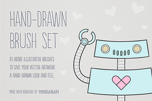 Hand-Drawn Illustrator Brush Set