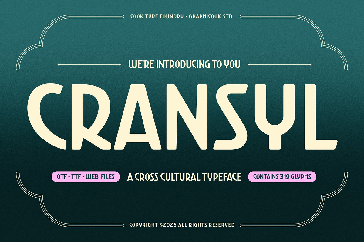 Cransyl, a Sans Serif Font by graphicook (Photo 1 of 10)