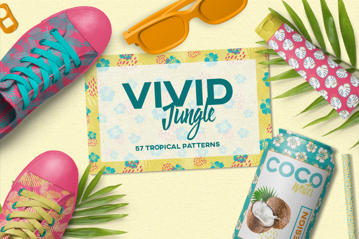 Vivid Jungle, a Pattern Graphic by Kenzagraphics (Photo 1 of 4)