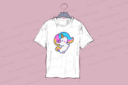 Cute Kawaii Unicorn Characters, an Animal Illustration by Palau (Thumbnail 2 of 12)