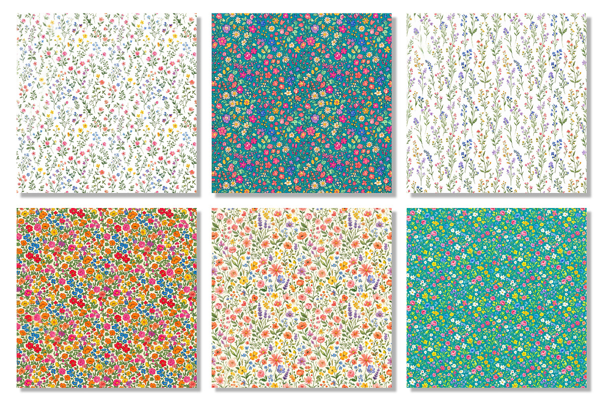 Seamless Ditsy Floral Pattern, a Texture Graphic by Dream Creation (Photo 5 of 6)