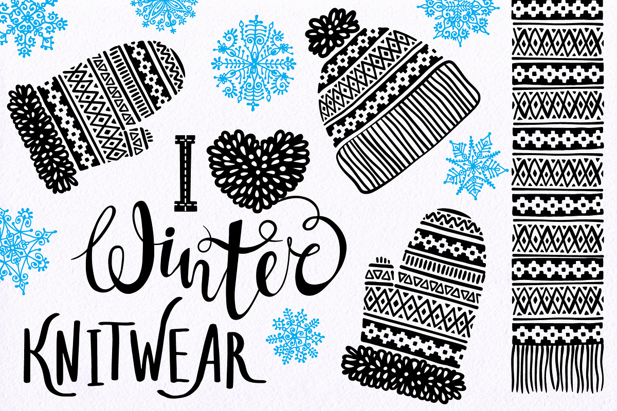 Winter KNITWEAR, a Decorative Illustration by Baksiabat (Photo 1 of 6)
