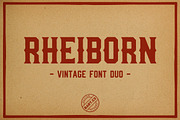 Rheiborn Font Duo (+ FREE FONT), a Sans Serif Font by Bart Wesolek (Thumbnail 1 of 5)