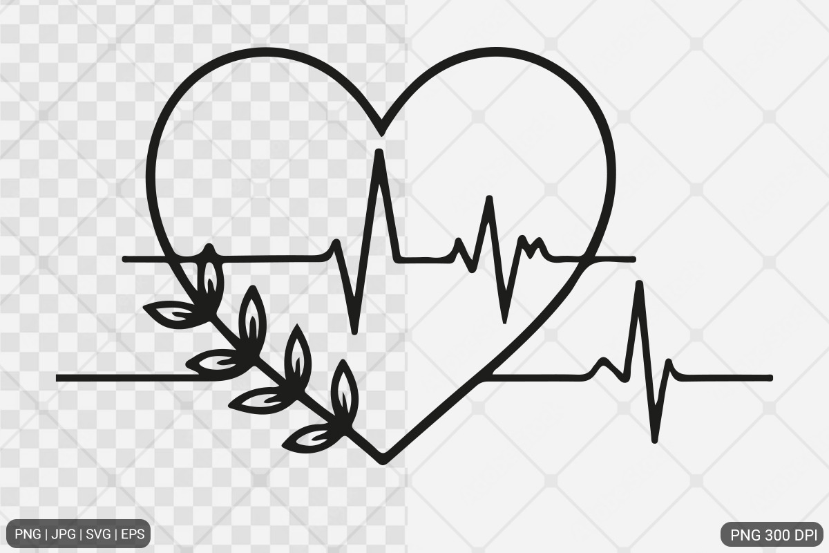 Heartbeat SVG PNG Design Bundle, an Illustration by Actual Pixel (Photo 10 of 12)
