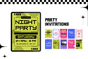 30 Retro Y2K Invitation Templates, a Templates & Theme by TemplateCastleStore (Thumbnail 4 of 10)