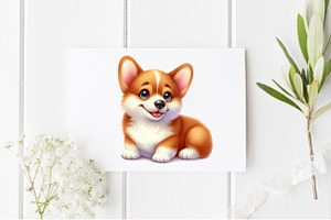 Cute Corgi Dog Clipart Funny Dog PNG