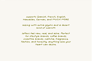 Agave Syrup - Handlettered Font, a Handwritten Font by MEG BURK CHOI (Thumbnail 2 of 3)