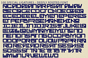 DEEPLY ROOTED - FUTURISTIC FONT, a Sans Serif Font by 177Studio (Thumbnail 5 of 8)