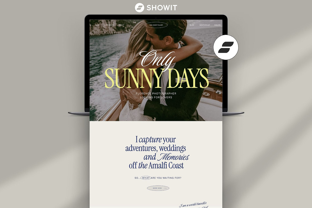 Photography Website Template, a Websites & App Template by Superhero Design Co. (Photo 1 of 7)