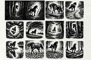 Wild Horse SVG Graphics Bundle, an Animal Illustration by DENIDigitalArtSudio (Thumbnail 4 of 8)