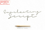 Everlasting Script, a Script Font by deadlock studio (Thumbnail 1 of 8)