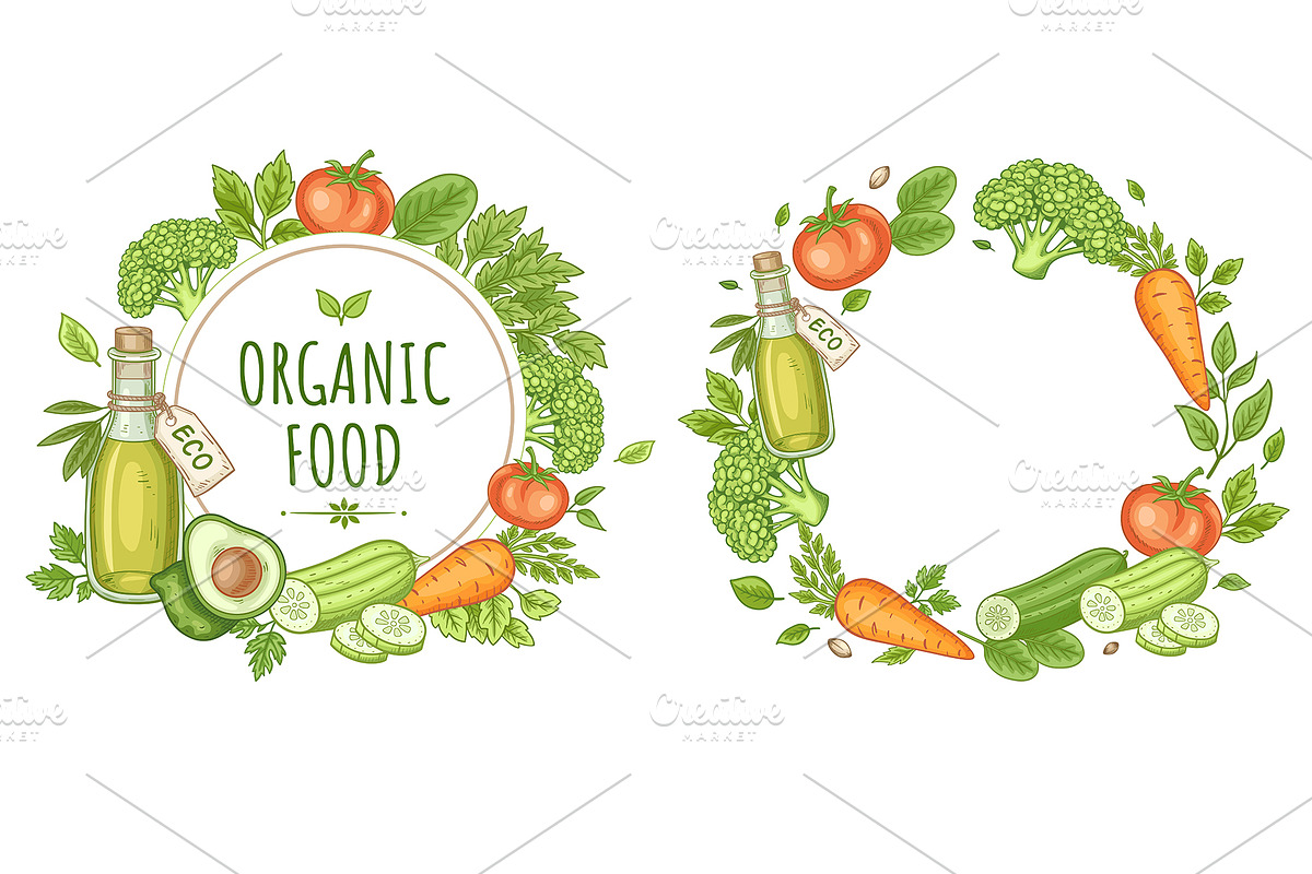 Organic Food and Eco Grocery Kit, a Food Illustration by Artspace (Photo 4 of 11)