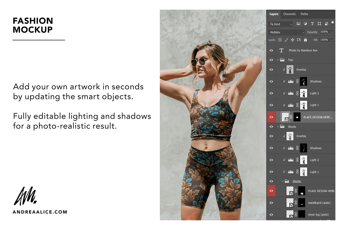 Fashion Mockup Women's Activewear 02, an Apparel Mockup by Andrea Muller (Photo 4 of 7)