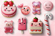 Kawaii Calories PNG Objects, an Object Graphic by Iconogenic (Thumbnail 3 of 6)
