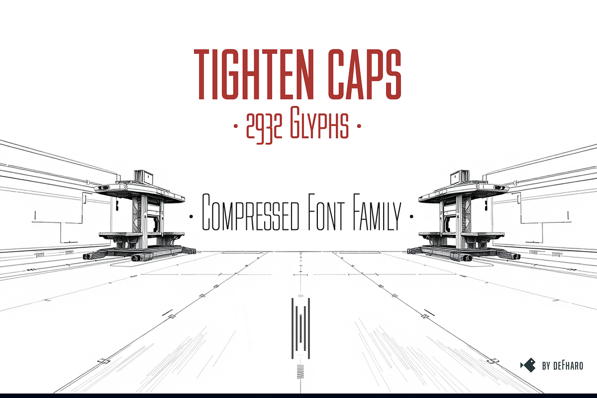Tighten Capitals -04 Fonts-, a Sans Serif Font by deFharo (Photo 5 of 9)