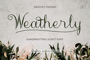 Weatherly - Handwrittens Style