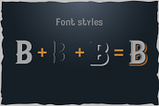 10 Vintage Font Families Bundle, a Font by Fractal fonts & graphics (Thumbnail 2 of 31)