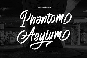 Phantom Asylum Graffiti Script Font