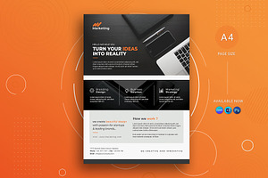 Corporate Flyer Canva, a Flyer Template by DesignDevisers