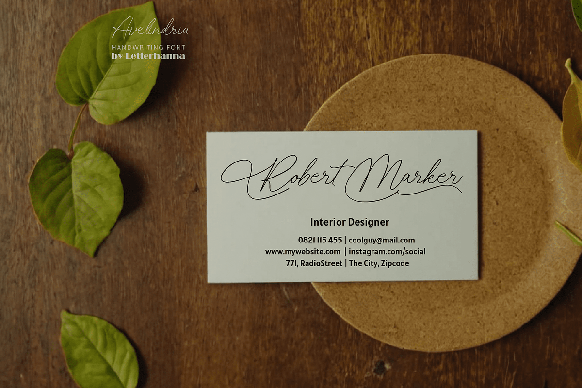 Avelindria Font, a Handwritten Font by Letterhanna Studio (Photo 10 of 19)