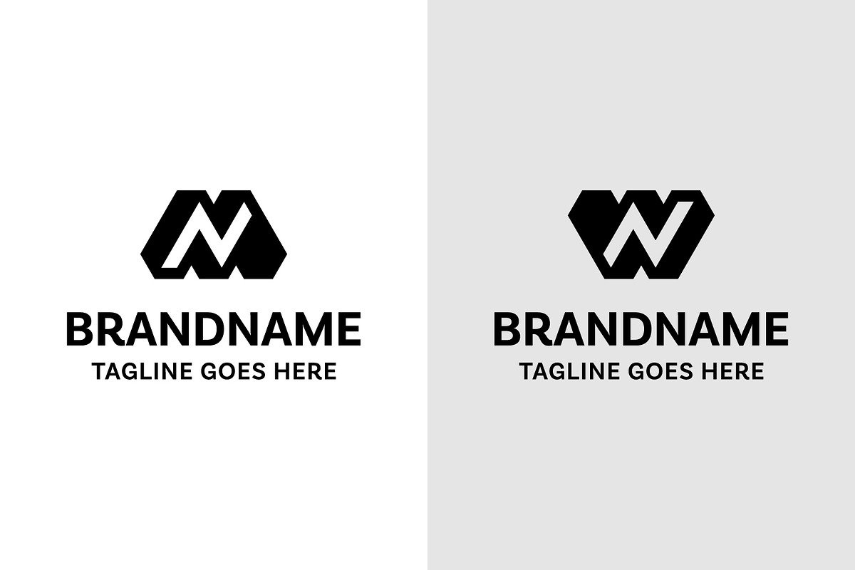 Letters MN or WN Monogram Logo, a Branding & Logo Template by Pray Art Design Studio (Photo 1 of 2)