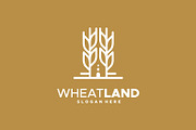 Set of Grain wheat field logo, a Branding & Logo Template by Lucky Creative (Thumbnail 4 of 5)