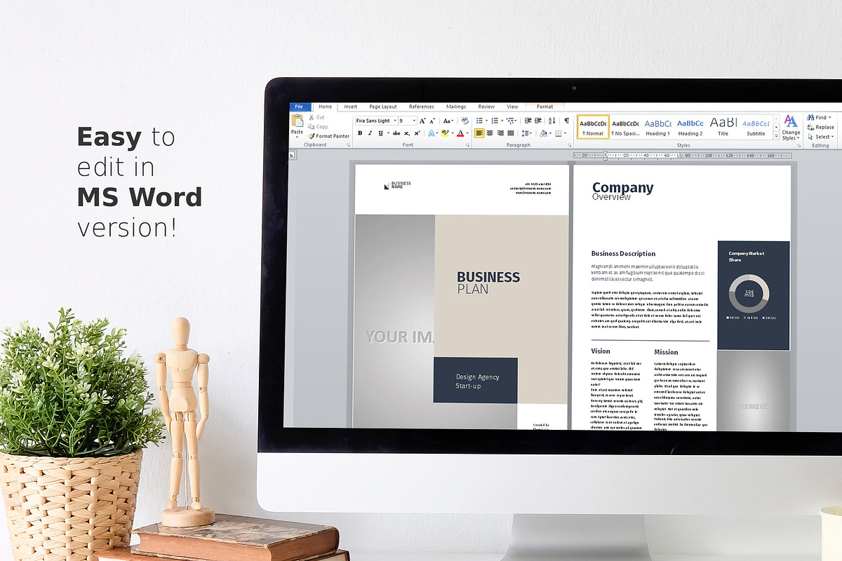 Business Plan Template, a Brochure Template by Sabin (Photo 9 of 9)