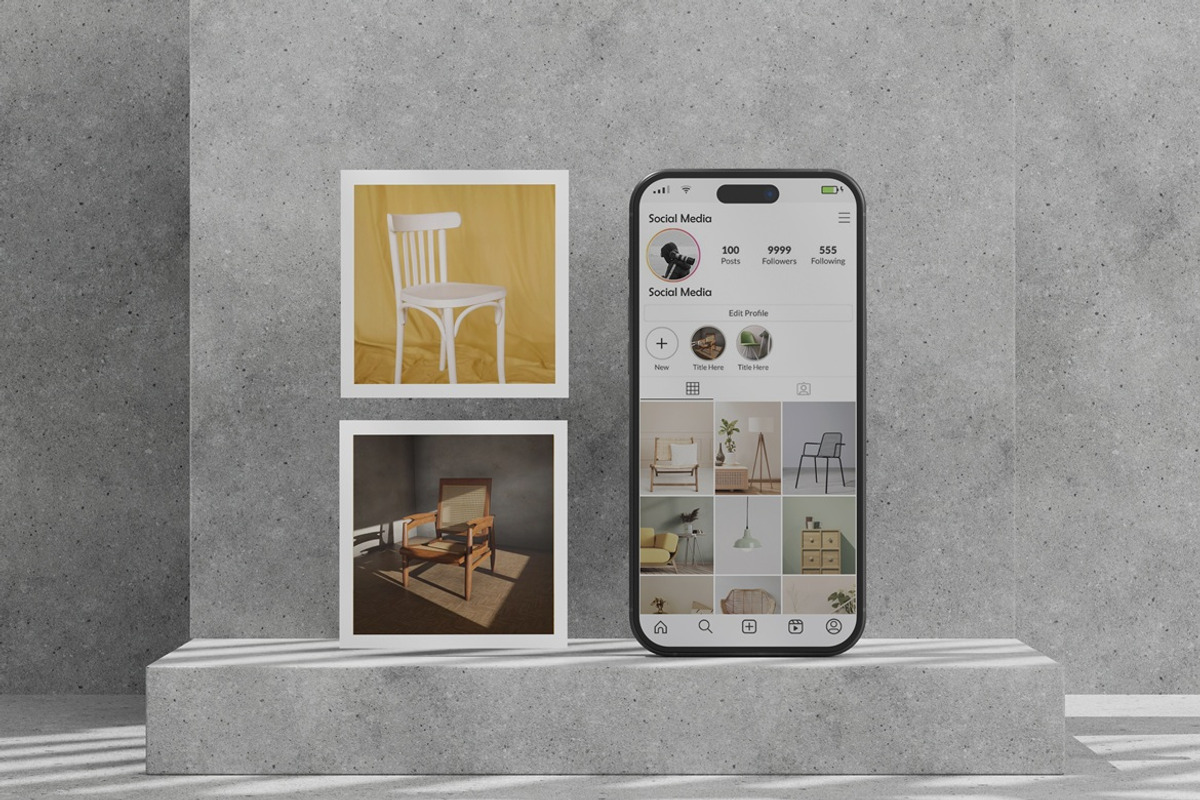 Social Media Post Mockup, an iPhone Mockup by Pexelyou (Photo 3 of 5)