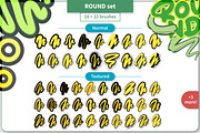 Outline ROUND Brush Set, a Brush Add-On by Magnatype (Thumbnail 2 of 8)