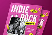 Indie Rock Festival Flyer Set, a Flyer Template by Annora Studio (Thumbnail 4 of 6)