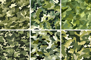 Olive Camouflage Seamless Patterns, a Pattern Graphic by PrintablesByFranklyn (Thumbnail 3 of 5)