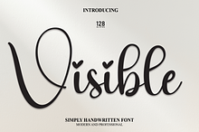 Visible | Script Font