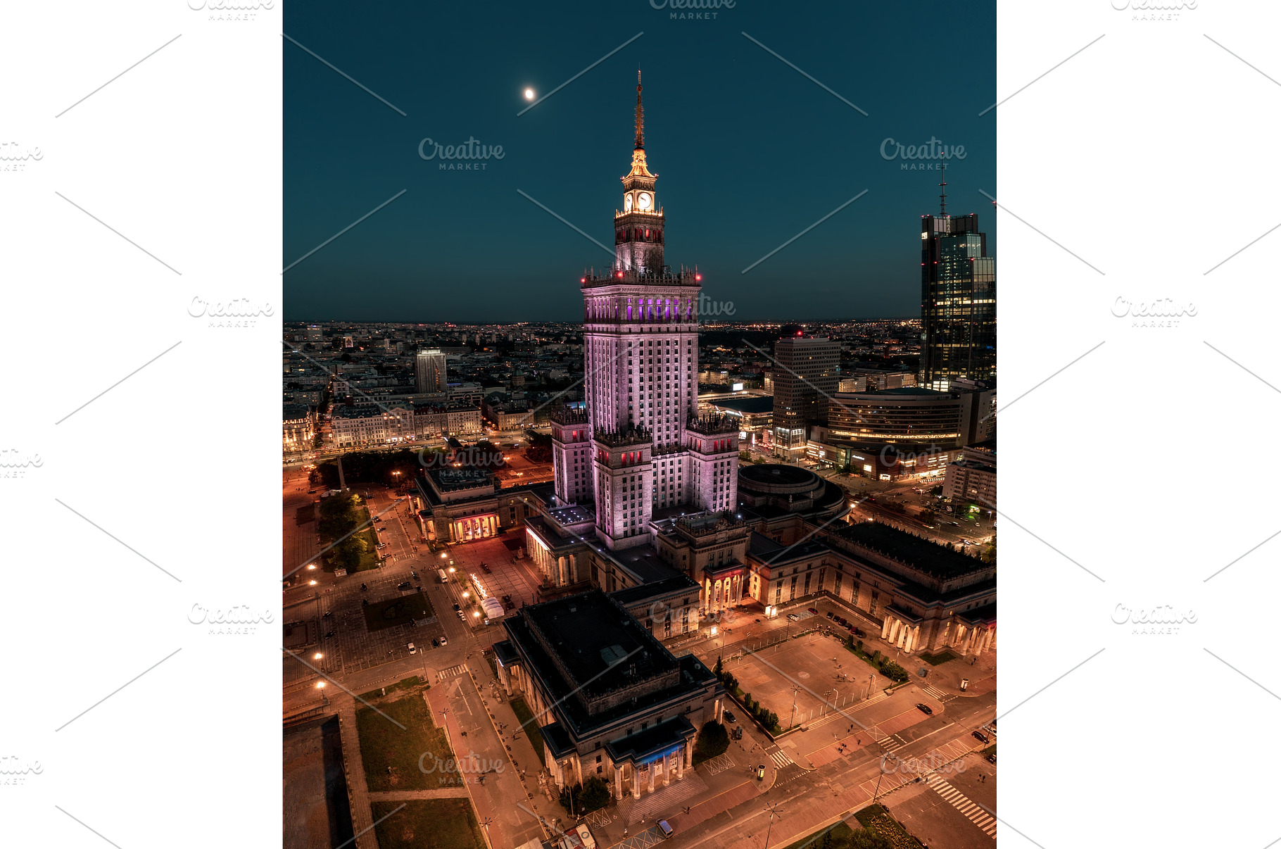 Palace of Science and Culture, an Architecture Photo by Nature and travel