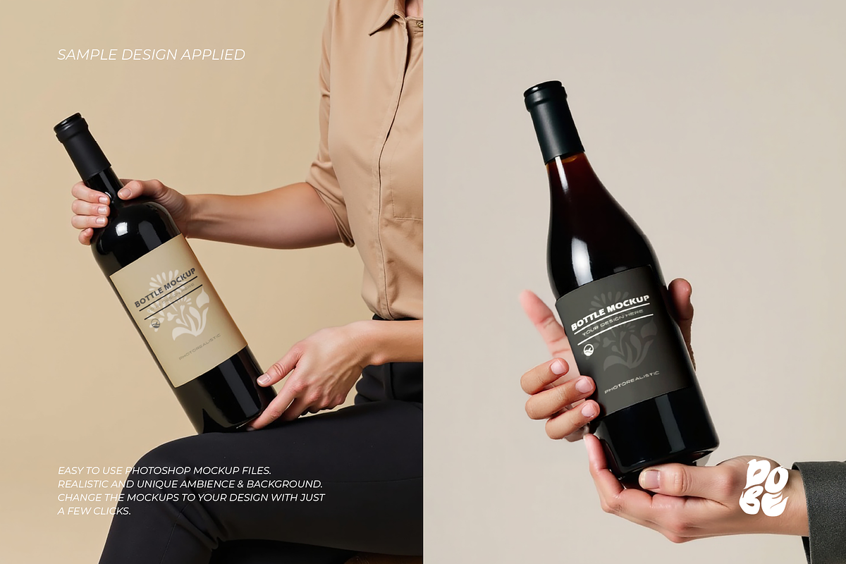 Bottle Hand Mockup Set - Vol 2, a Product Mockup by DOBE Studio (Photo 4 of 4)