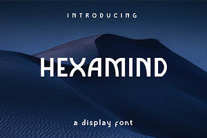 Hexamind : A Unique Display Font