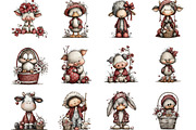 Whimsical Baby Farm Easter Clipart, an Illustration by Designking (Thumbnail 2 of 5)