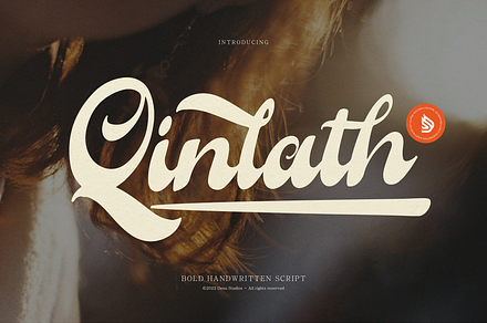 Qinlath | Bold Handwritten Script, a Script Font by Denustudios