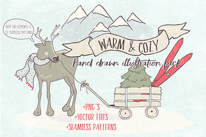 Warm & Cozy Illustration Pack