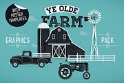 Old Farm Graphics Pack, a Decorative Illustration by Masha Tace (Thumbnail 1 of 8)