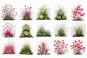 Watercolor Spring Grass Clipart, an Illustration by Libby Wishes (Thumbnail 2 of 7)