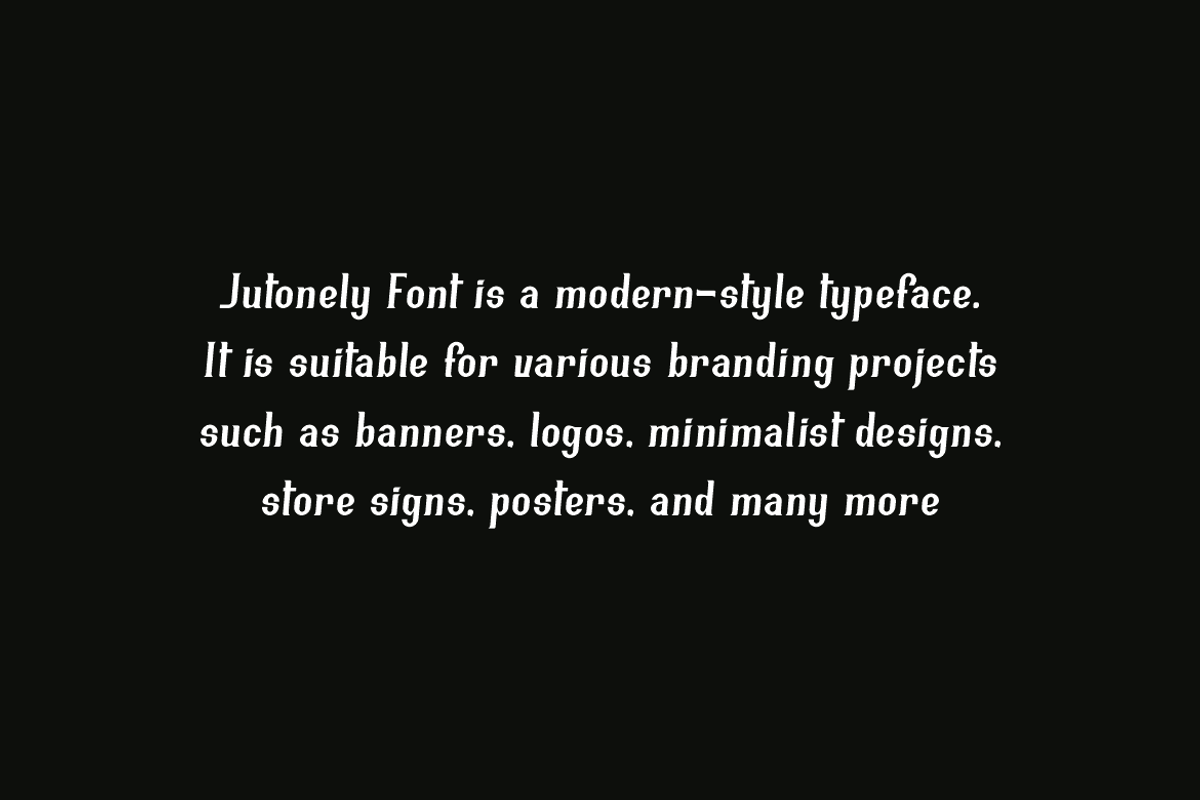 Jutonely - Modern Font, a Serif Font by QR Design Studio (Photo 5 of 7)