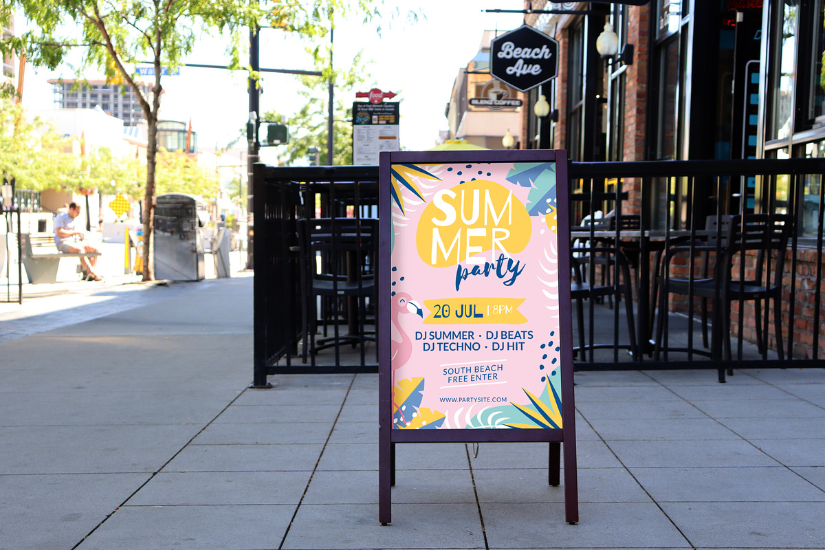 Sandwich Board Mockup, a Product Mockup by Galaxybomb